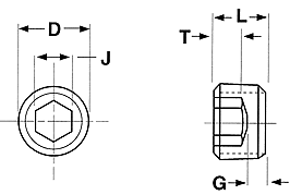 Hex Socket Pressure Plugs