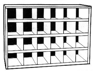 24 hole cabinet